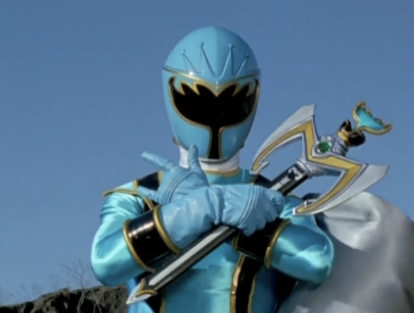 Power Rangers Mystic Force (2006) - Blue Mystic Ranger (Melanie Vallejo) Helmet - Image 5
